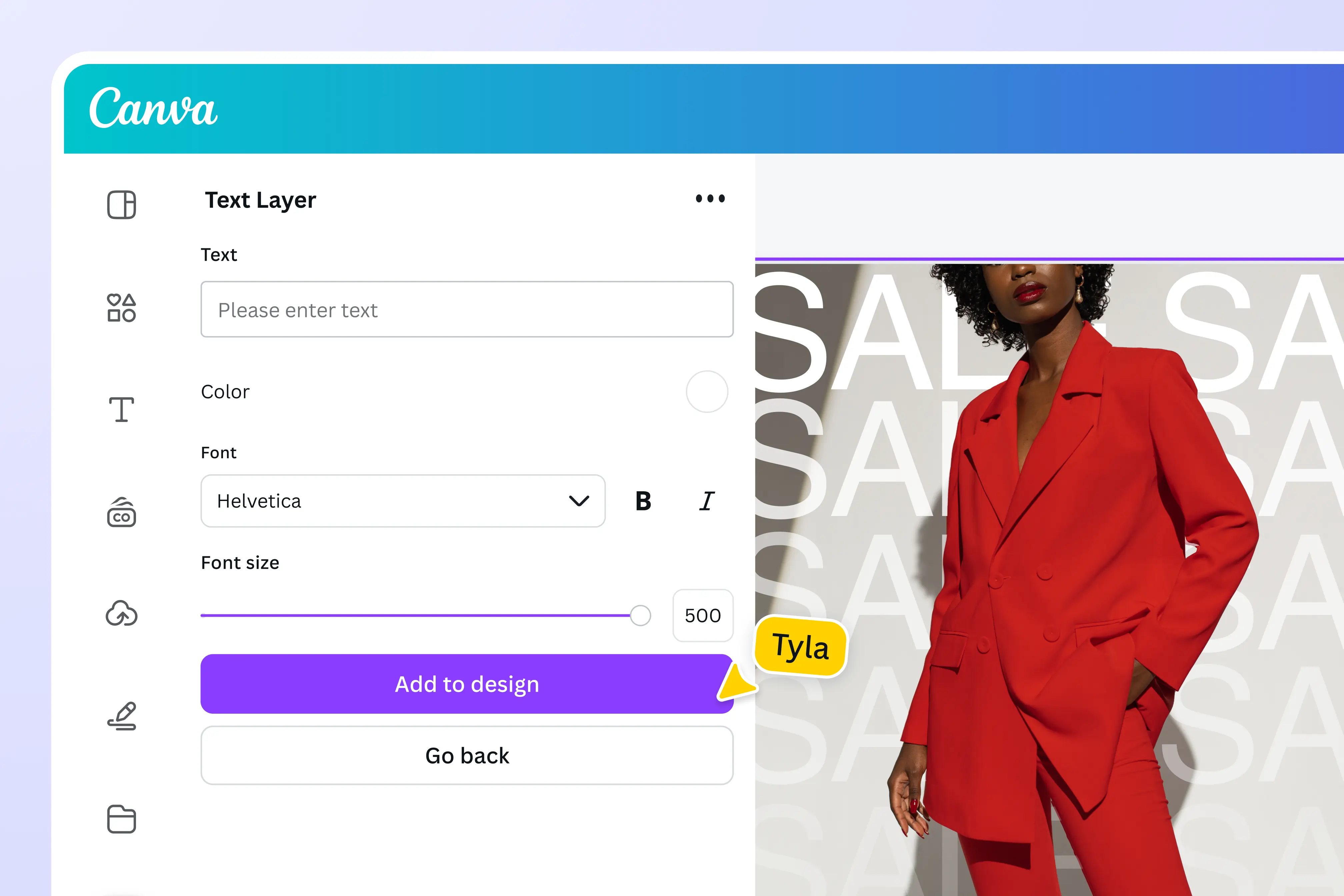 Text Layer - Canva Feature
