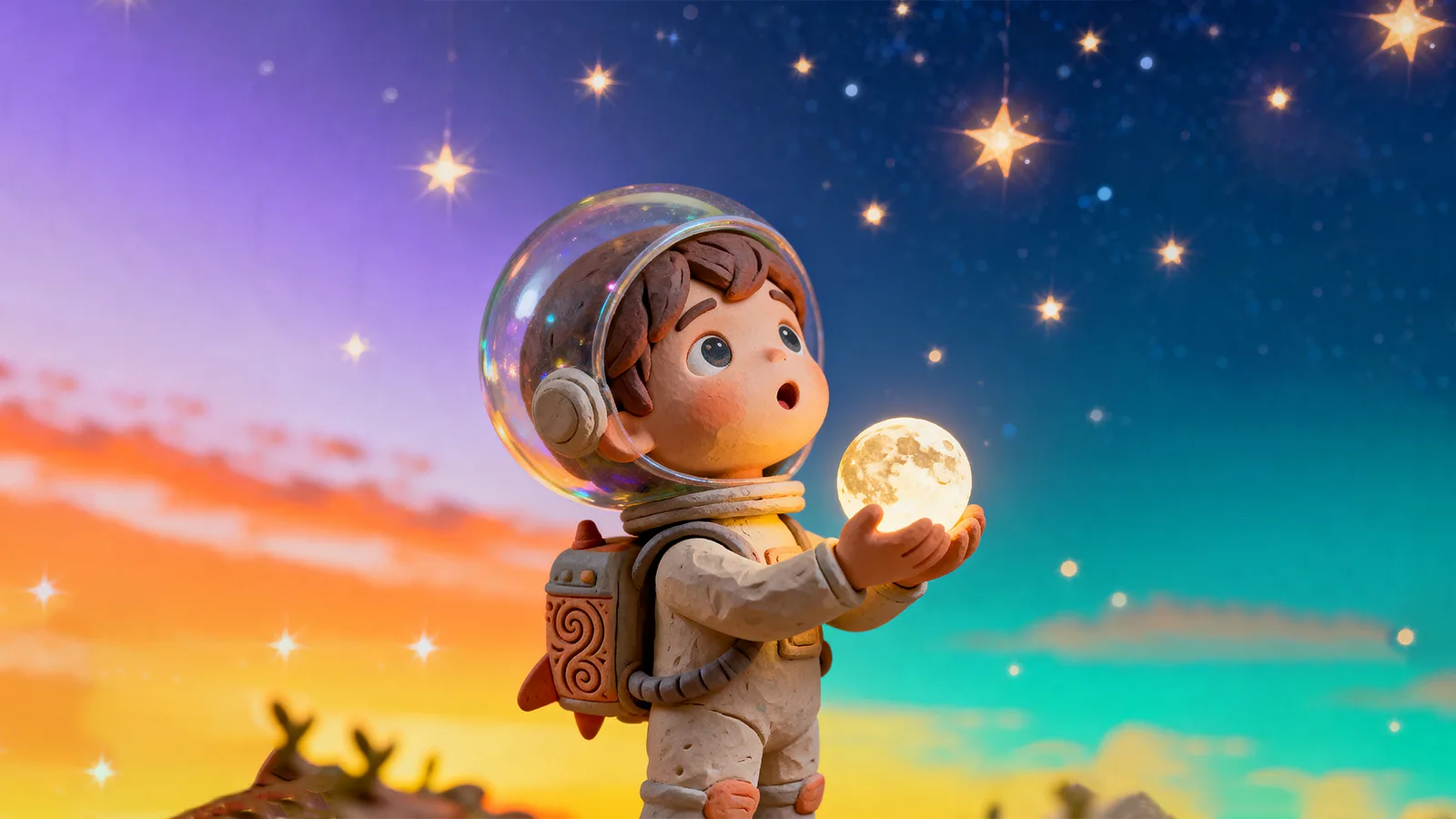 claymify:styleGallery.styles.starlightGuardian.label clay preset example