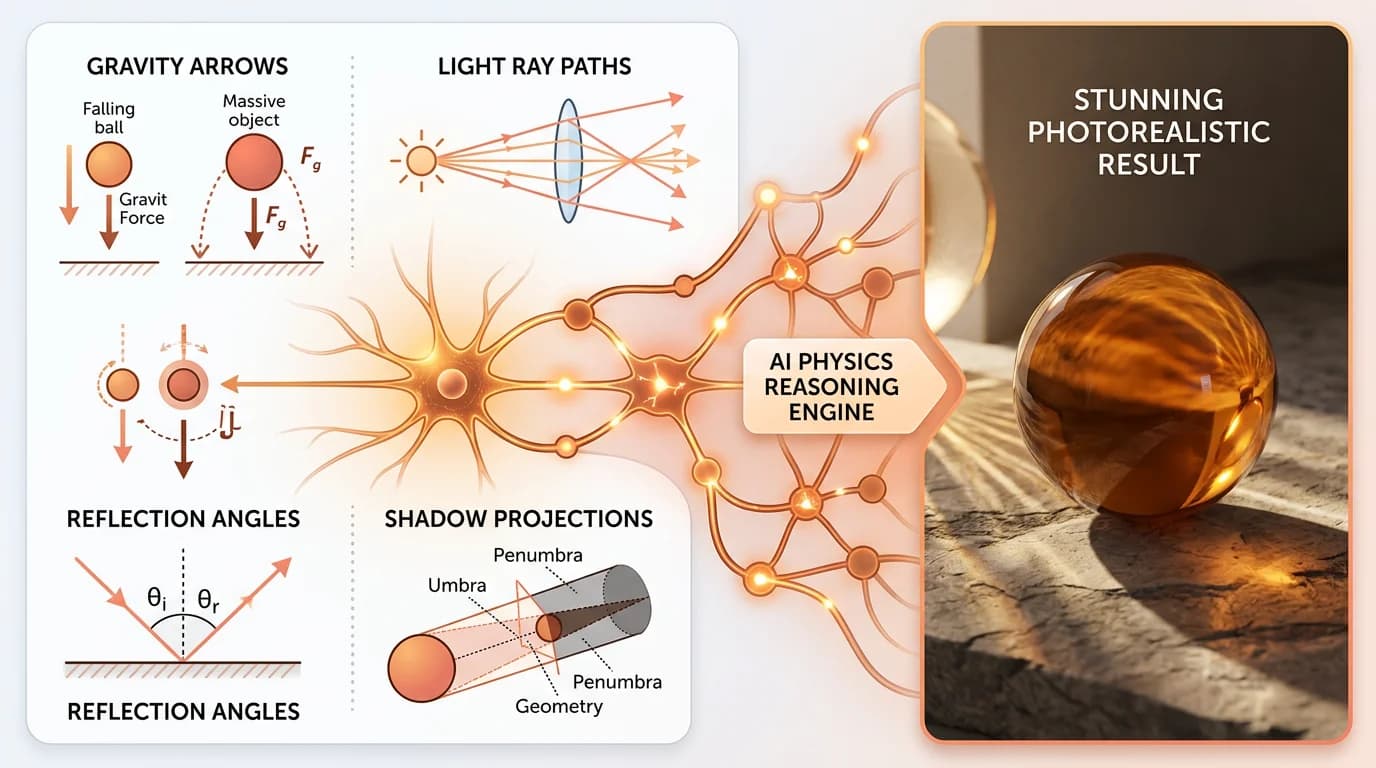 Nano Banana 2 reasoning engine — physics-aware image generation