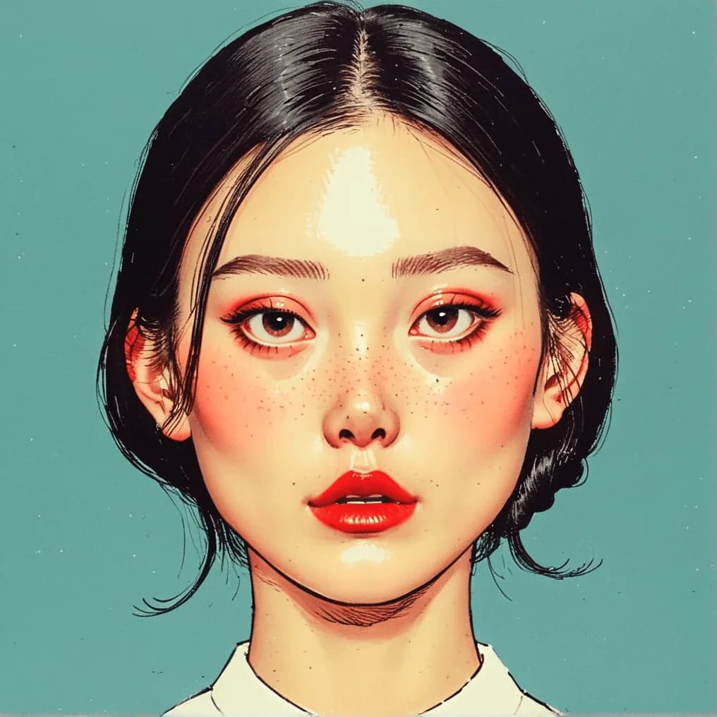 The Point Illustration - Clean, pointed geometric character illustrations