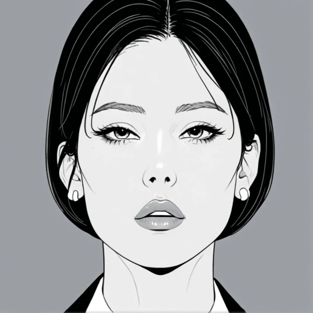 Bold Lineart - Strong line-based character illustrations with bold outlines