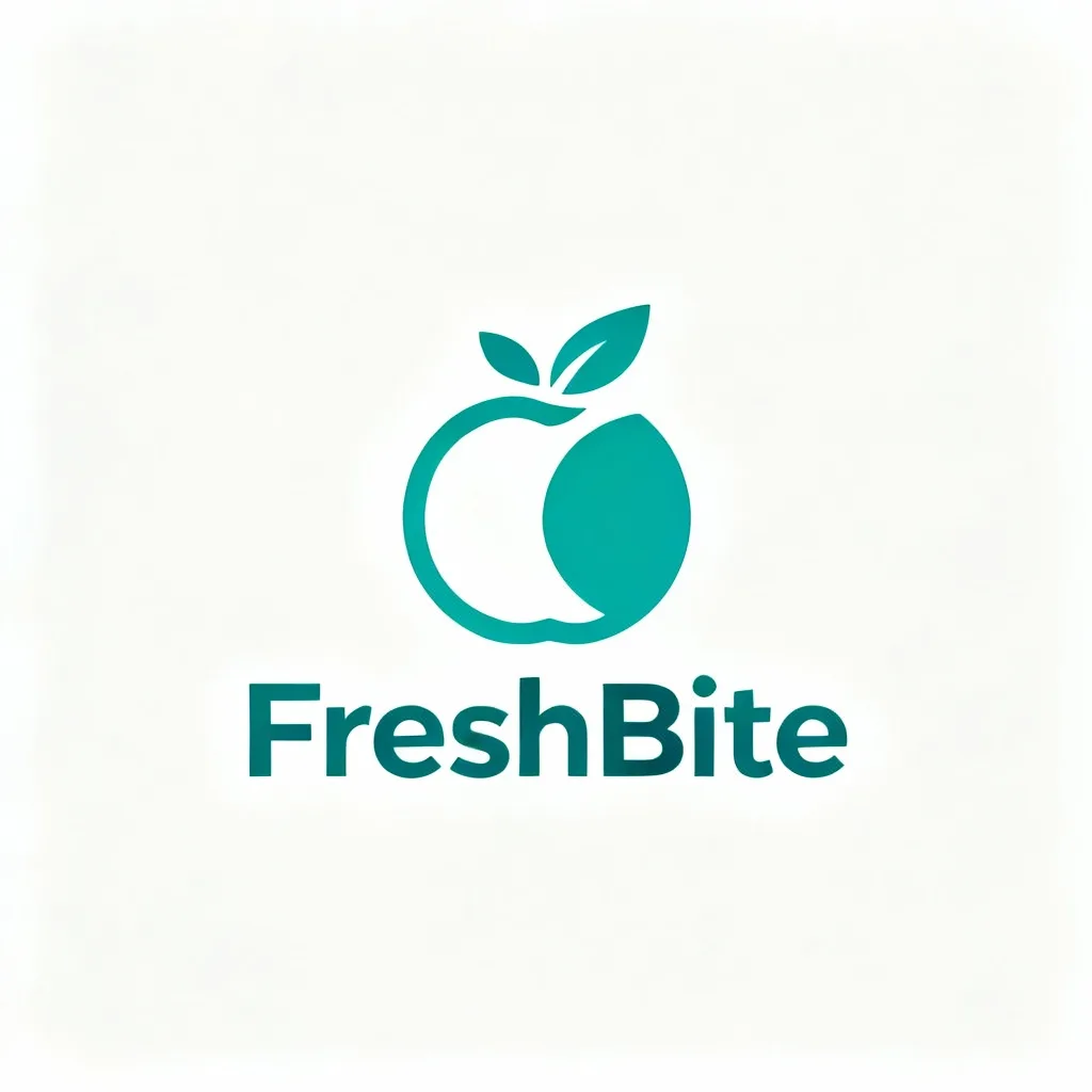 FreshBite logo - Food & Beverage Minimal